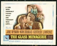 3503 GLASS MENAGERIE 8 lobby cards '50 Jane Wyman, Kirk Douglas