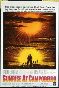 1605 SUNRISE AT CAMPOBELLO one-sheet movie poster '60 Bellamy, Greer Garson