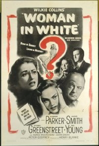 1621 WOMAN IN WHITE one-sheet movie poster '48 Eleanor Parker, Alexis Smith