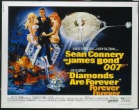 #366 DIAMONDS ARE FOREVER 1/2sheet71 Connery
