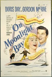 1573 ON MOONLIGHT BAY one-sheet movie poster '51 Doris Day, Gordon MacRae