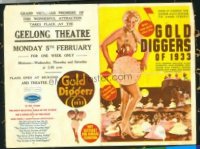 #160 GOLD DIGGERS OF 1933 Aust herald '33 sexy showgirls!!