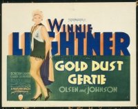 1194 GOLD DUST GERTIE title lobby card '31 sexy Winnie Lightner!