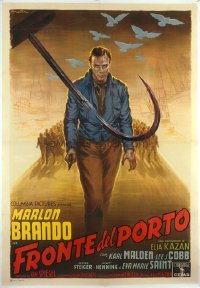 #326 ON THE WATERFRONT Italian 2p '54 Brando