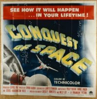 #045 CONQUEST OF SPACE 6sheet '55 George Pal