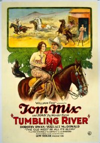 #231 TUMBLING RIVER 1sheet27 Tom Mix, western
