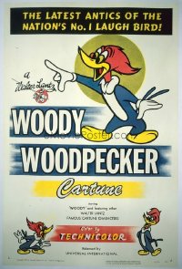 049 WOODY WOODPECKER linen '50 Walter Lantz, the latest antics of the nation's no.1 laugh bird!