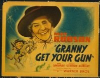 1199 GRANNY GET YOUR GUN title lobby card '40 pistol packin' May Robson!