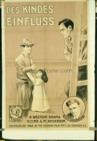 189 BRONCHO BILLY & THE RUSTLER'S CHILD linen German poster