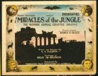 1261 MIRACLES OF THE JUNGLE Chap 8 title lobby card '21 serial!