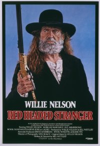 v143 RED-HEADED STRANGER  1sh '86 Willie Nelson w/gun!