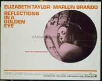 3416 REFLECTIONS IN A GOLDEN EYE half-sheet movie poster '67 Brando, Taylor