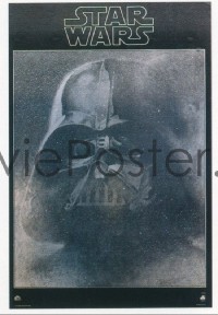 412 STAR WARS foil soundtrack poster '77 George Lucas classic sci-fi epic, image of Vader!