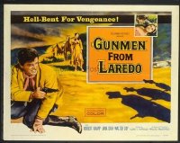 t479 GUNMEN FROM LAREDO half-sheet movie poster '59 Robert Knapp, western!