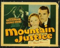 1263 MOUNTAIN JUSTICE title lobby card '37 cool whipping image!