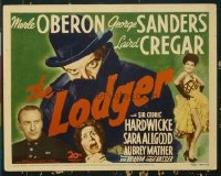 #122 LODGER title lobby card '43 Laird Cregar as Jack the Ripper!!