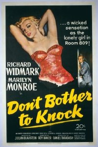235 DON'T BOTHER TO KNOCK ('52) linen 1sheet