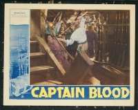 2125 CAPTAIN BLOOD lobby card '35 close up of Flynn fighitng!