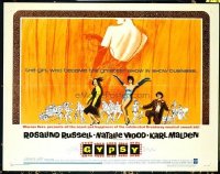 3408 GYPSY half-sheet movie poster '62 Rosalind Russell, Natalie Wood