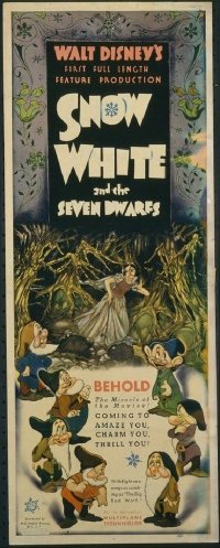 v323 SNOW WHITE & THE SEVEN DWARFS  insert '38 Disney