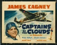 1132 CAPTAINS OF THE CLOUDS title lobby card '42 pilot James Cagney!