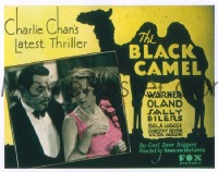 VHP7 182 BLACK CAMEL glass lantern coming attraction slide '31 Charlie Chan, Lugosi