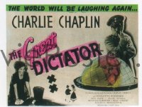 VHP7 158 GREAT DICTATOR glass lantern coming attraction slide '40 Charles Chaplin