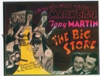 VHP7 168 BIG STORE glass lantern coming attraction slide '41 Marx Brothers, Martin