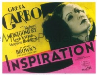 VHP7 147 INSPIRATION glass lantern coming attraction slide '31 Greta Garbo