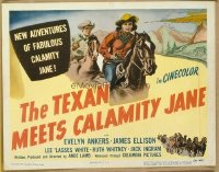 t213 TEXAN MEETS CALAMITY JANE 8 movie lobby cards '50 Evelyn Ankers