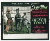 VHP7 136 OH YOU TONY glass lantern coming attraction slide '24 Tom Mix & Wonder Horse