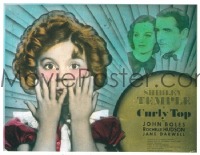 VHP7 127 CURLY TOP glass lantern coming attraction slide '35 young Shirley Temple!