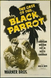 1518 CASE OF THE BLACK PARROT one-sheet movie poster '41 William Lundigan