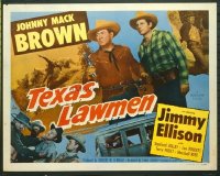 t081 TEXAS LAWMEN half-sheet movie poster '51 Johnny Mack Brown