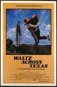 t474 WALTZ ACROSS TEXAS one-sheet movie poster '82 Anne Archer, Beery