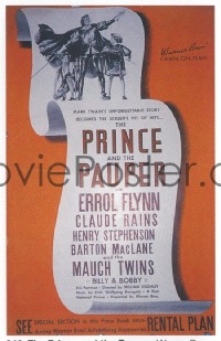 240 PRINCE & THE PAUPER ('37) includes the herald pressbook