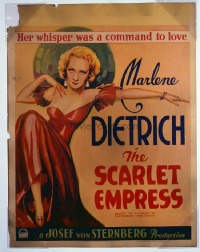 VHP7 019 SCARLET EMPRESS window card movie poster '34 Marlene Dietrich classic