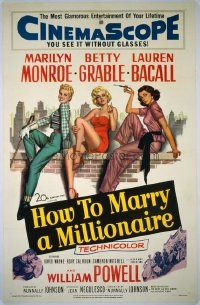 179 HOW TO MARRY A MILLIONAIRE linen 1sheet
