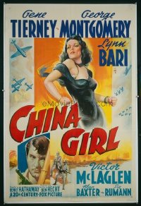 280 CHINA GIRL ('42) paperbacked 1sheet