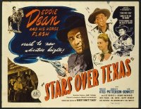 t453 STARS OVER TEXAS half-sheet movie poster '46 Eddie Dean & Flash!