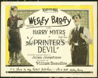 1297 PRINTER'S DEVIL title lobby card '23 Wesley Barry, Harry Myers
