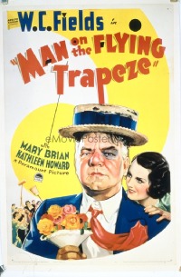 135 MAN ON THE FLYING TRAPEZE ('35) linen 1sheet