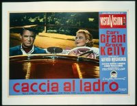 VHP7 458 TO CATCH A THIEF linen Italian photobusta movie poster '55 Hitchcock