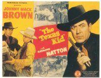 t017 TEXAS KID TC '43 cowboys Johnny Mack Brown & Raymond Hatton!