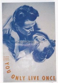 237 YOU ONLY LIVE ONCE ('37) also includes 5 ad supplements, 1 is 20 pages, 2 are 4 pages, 2 are 2 pages pressbook