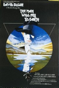 #384 MAN WHO FELL TO EARTH English one-sheet movie poster '76 David Bowie!