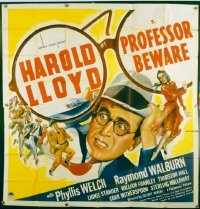 v299 PROFESSOR BEWARE  6sh '38 Harold Lloyd on the run!