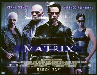 VHP7 559 MATRIX subway movie poster '99 Keanu Reeves, Fishburne