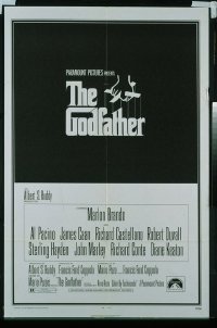 #375 GODFATHER one-sheet movie poster '72 Francis Ford Coppola classic!!