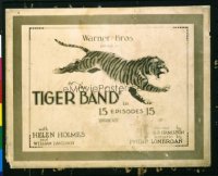 1355 TIGER BAND Chap 11 title lobby card '20 great tiger image!